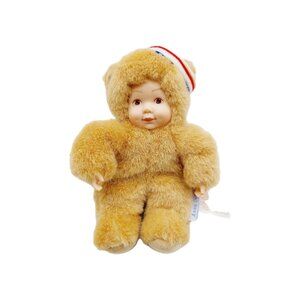 Anne Geddes Plush Baby Bear Doll 5" Unimax Toy's Ltd Hong Kong 2002